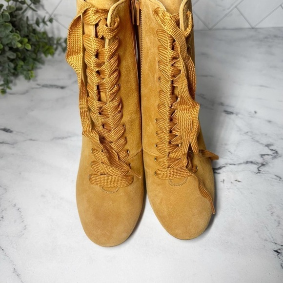 Sezane Alicia High Heel Leather Boots Size US 7 - Picture 7 of 15